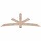 Ekena Millwork Alberta Smooth Timber Gable Bracket, Douglas Fir, 96"W x 32"H x 5 1/2"D x 5 1/2"F, 8/12 Pitch GBW096X32X0606ALB00SDF - alternate 1